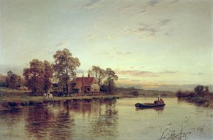 Chiatta fluviale a Lewisham da Alfred de Breanski